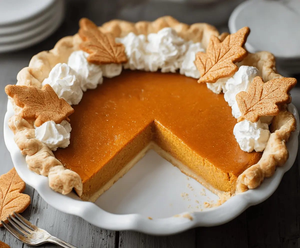 Classic Pumpkin Pie — silky, spiced, flaky crust