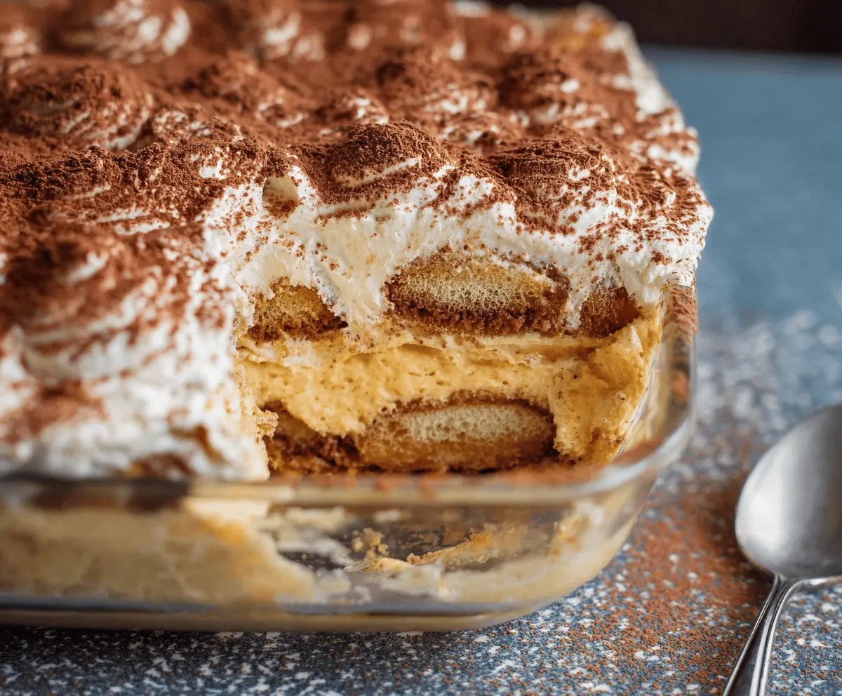 Easy Creamy Pumpkin Spice Tiramisu Recipe