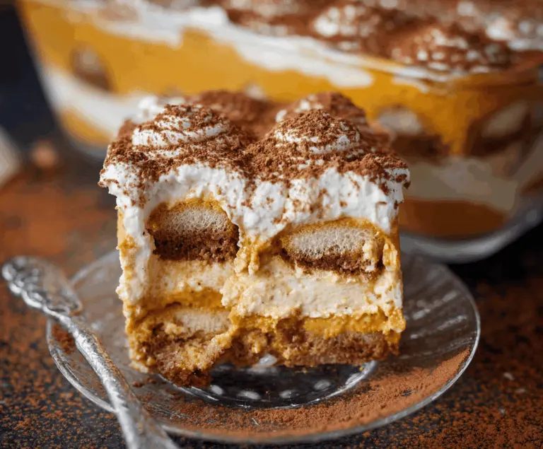 Creamy Pumpkin Spice Tiramisu