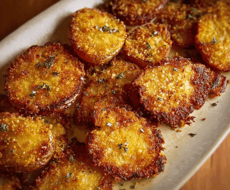 Crispy Parmesan Smashed Potatoes