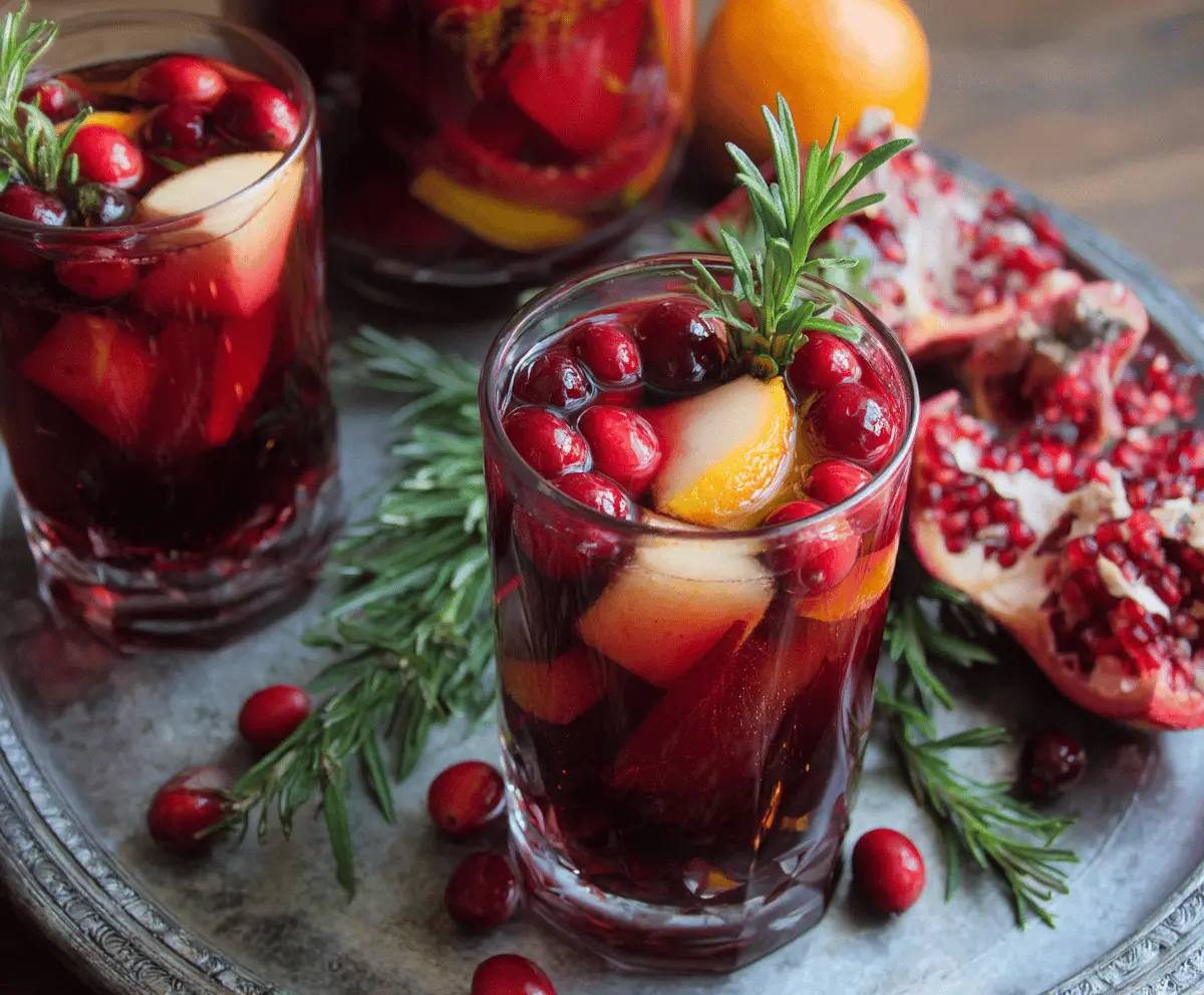 Festive Cranberry Sangria Recipe for Thanksgiving Celebration