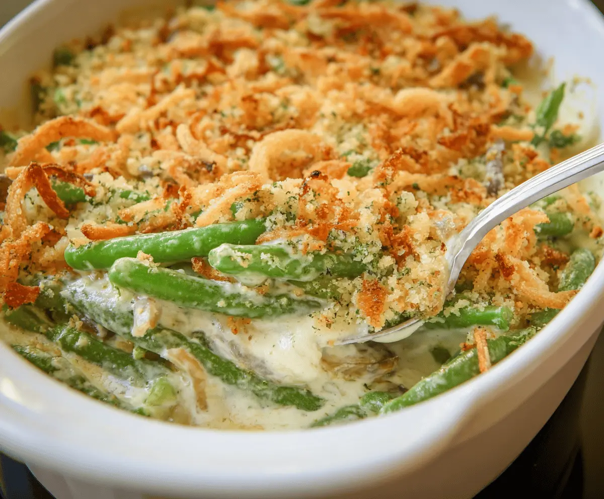 Easy Homemade Green Bean Casserole Recipe for the Holidays