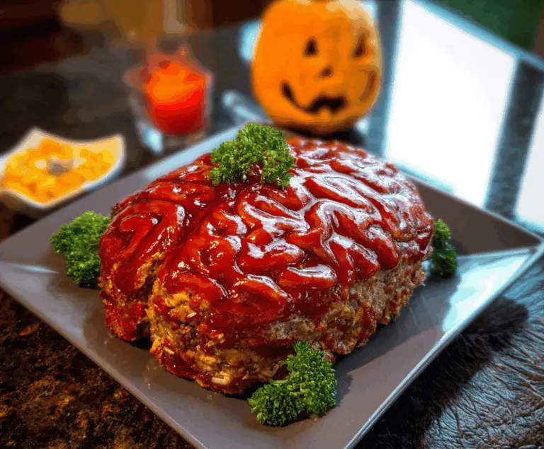 Halloween Brain Meatloaf