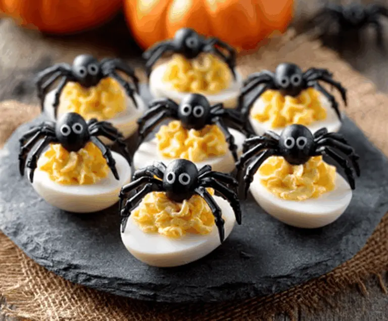 Halloween Spider Deviled Eggs