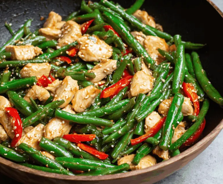 Healthy Chicken and Green Bean Stir-Fry