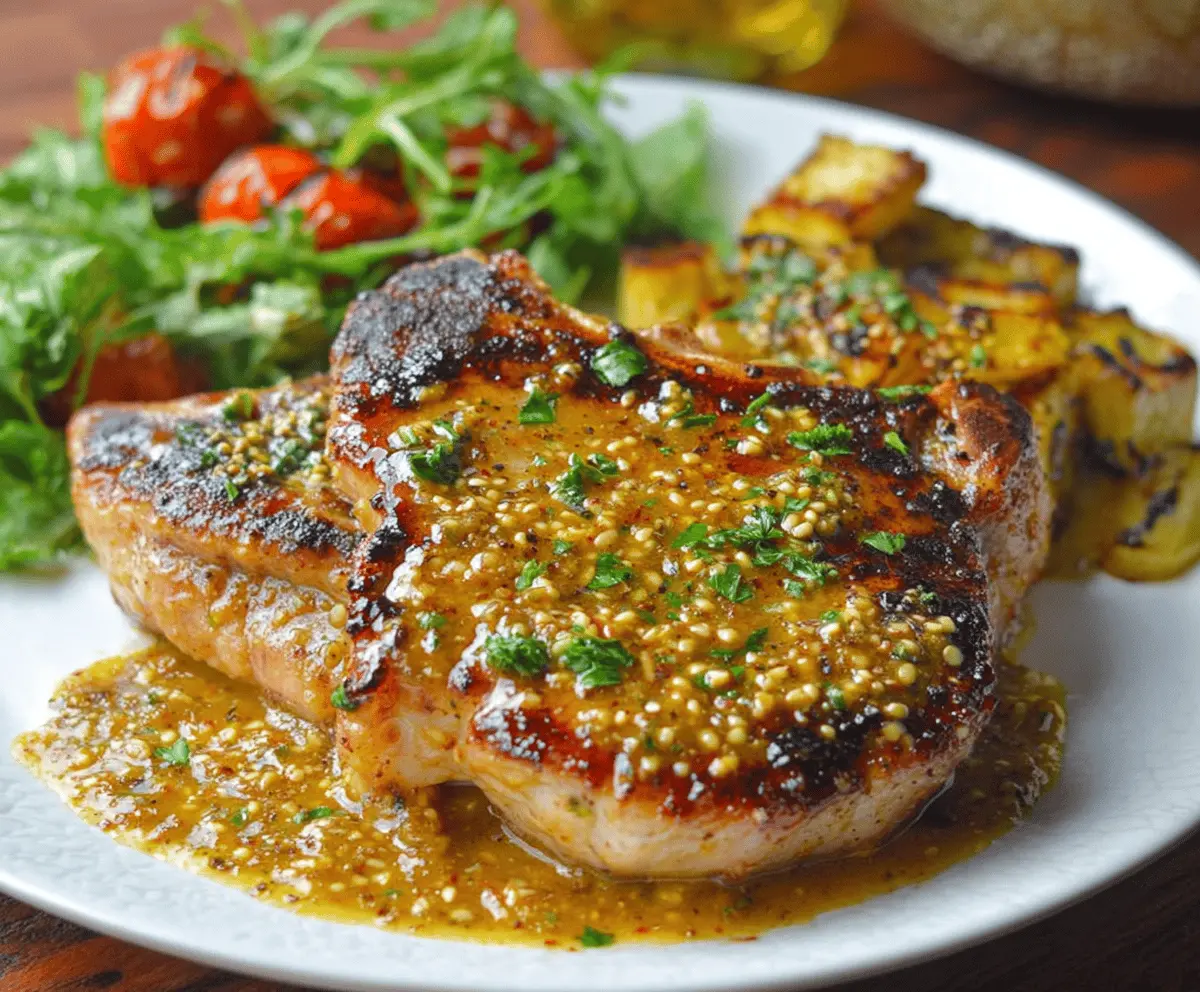Easy Honey Mustard Pork Chops