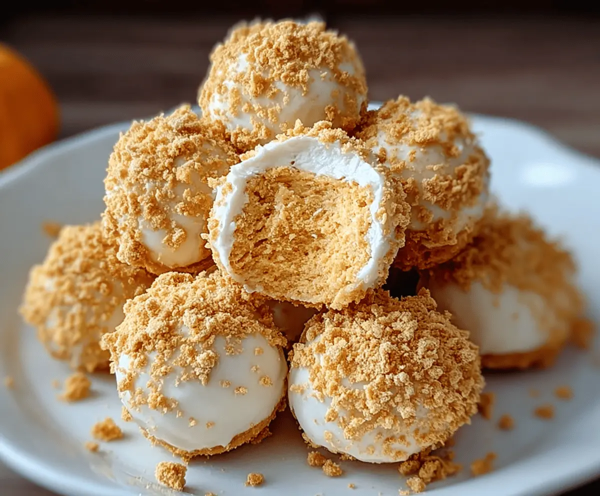 Easy No Bake Pumpkin Cheesecake Balls – Festive Fall Dessert Recipe