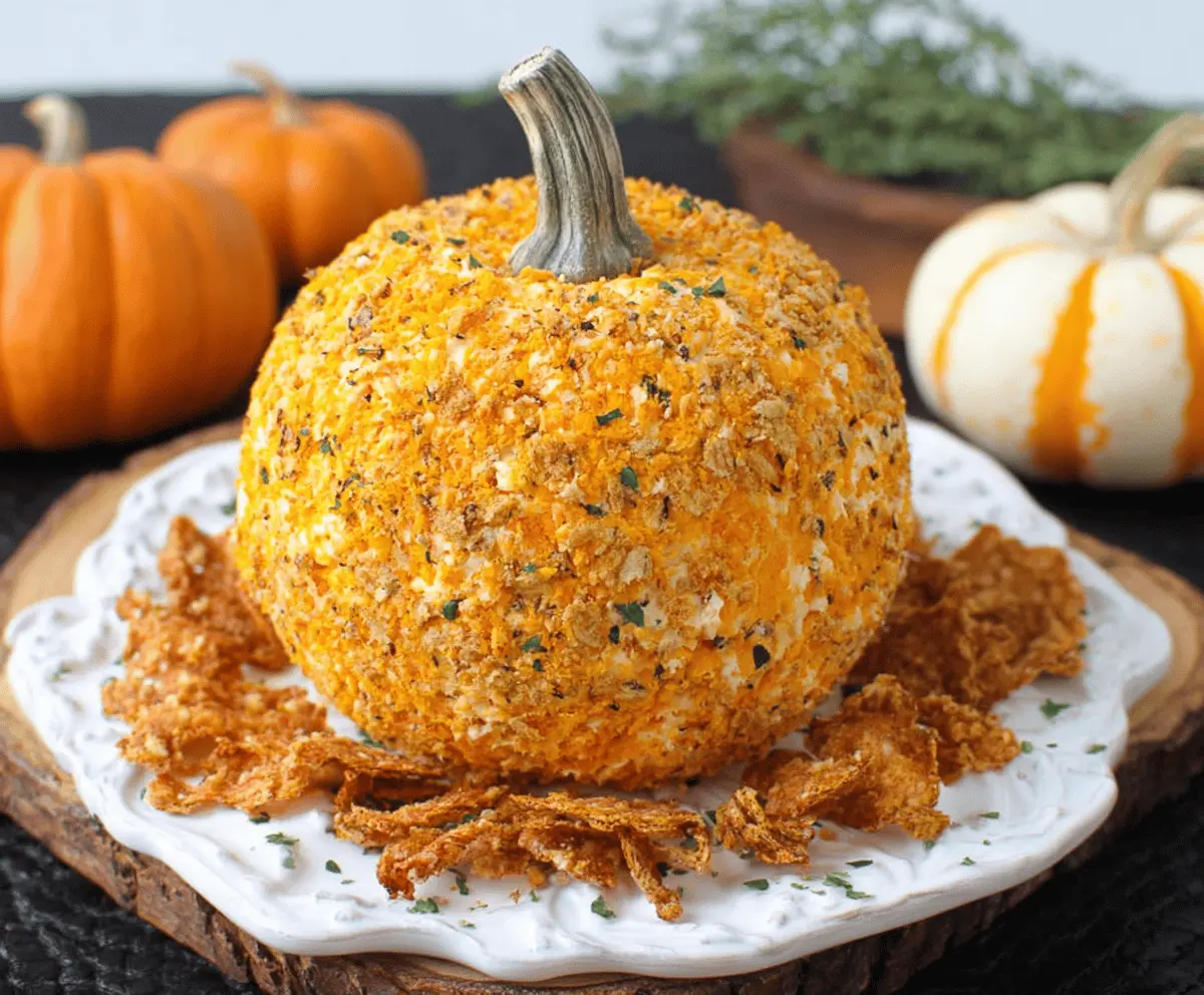 Easy Pumpkin Cheese Ball Recipe – Perfect Fall Party Snack