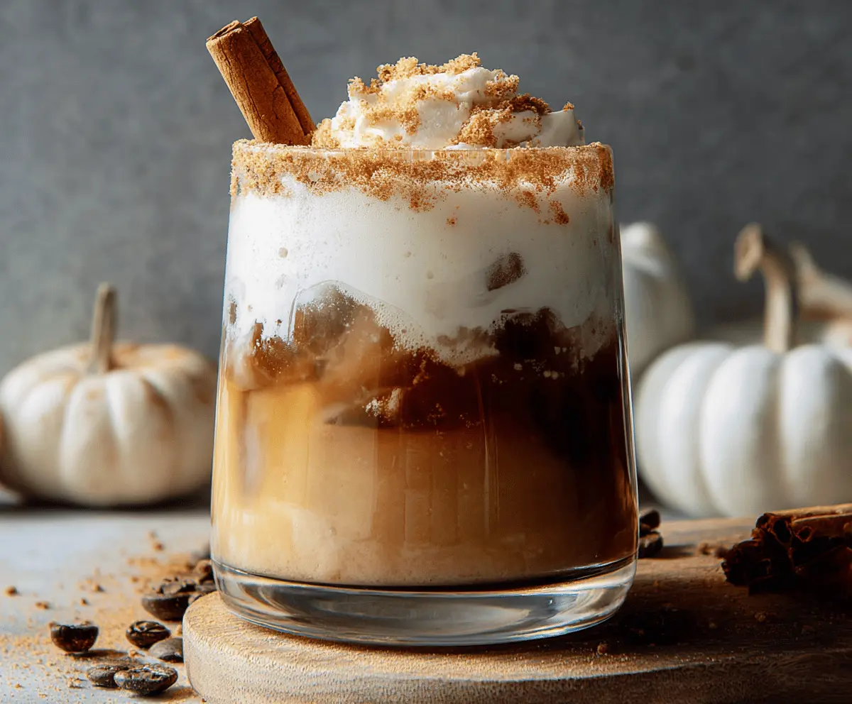 Delicious Pumpkin Spice White Russian Mocktail Recipe