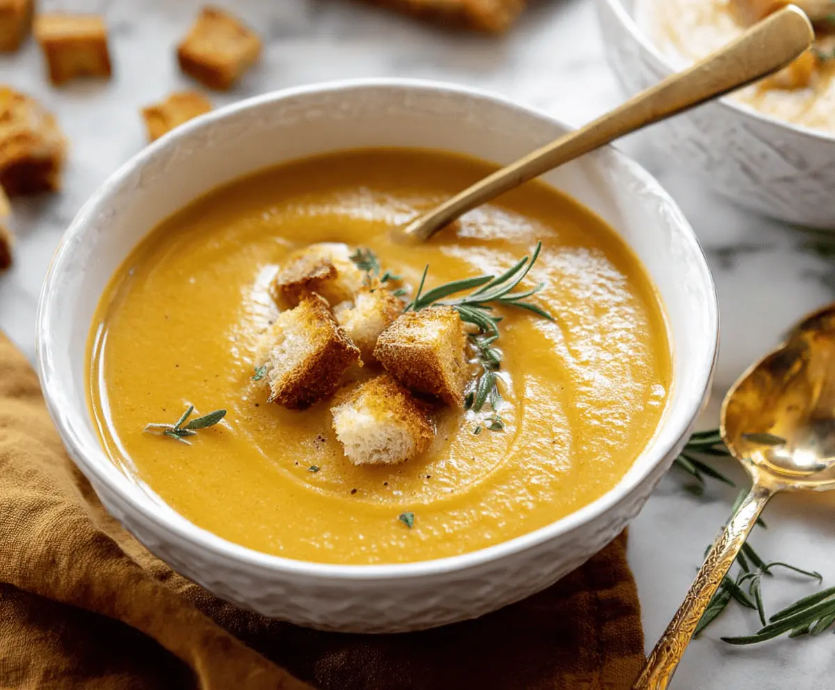 Creamy Smooth Roasted Vegetable Soup Recipe