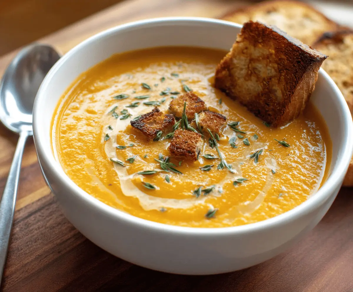 Creamy Smooth Roasted Vegetable Soup Recipe