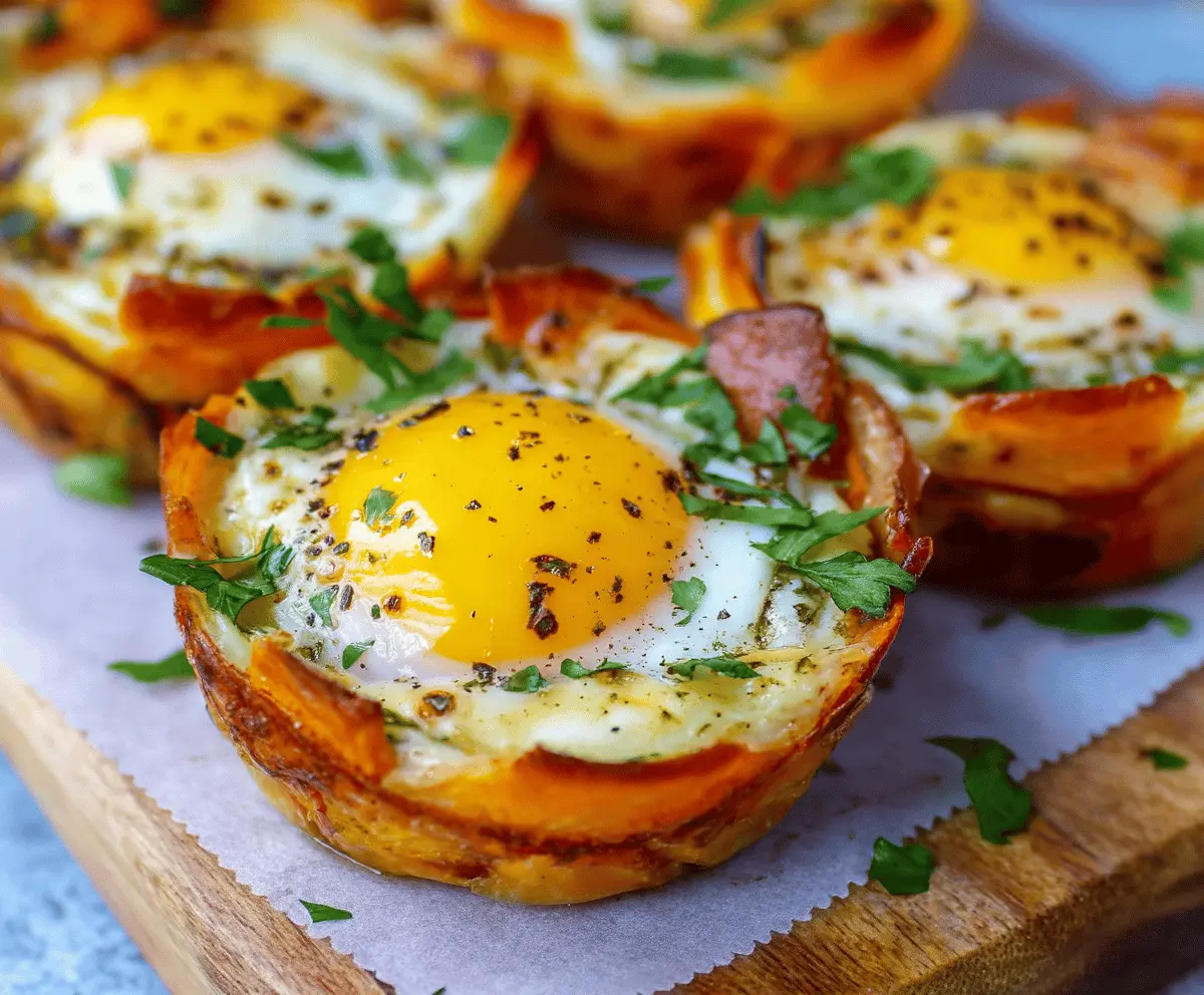 Easy Sweet Potato Egg Cups