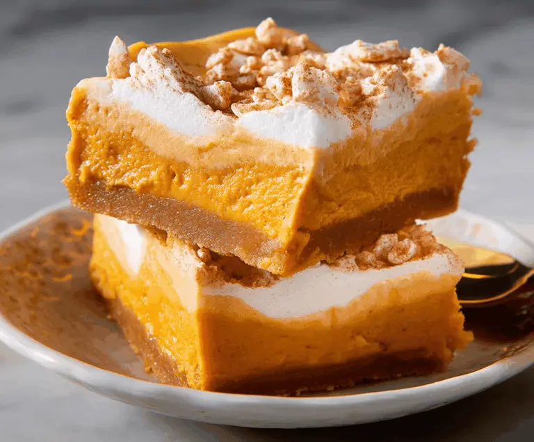 Sweet Potato Cheesecake Bars Recipe, Smooth, Sweet, and Easy to Bake