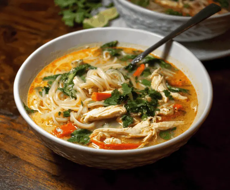 Thai chicken noodle soup