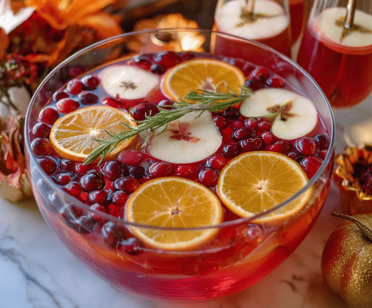 Thanksgiving Punch — fruity crowd-pleaser