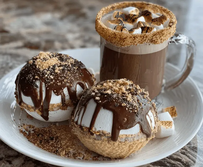 Toasted Marshmallow Hot Chocolate Bombs