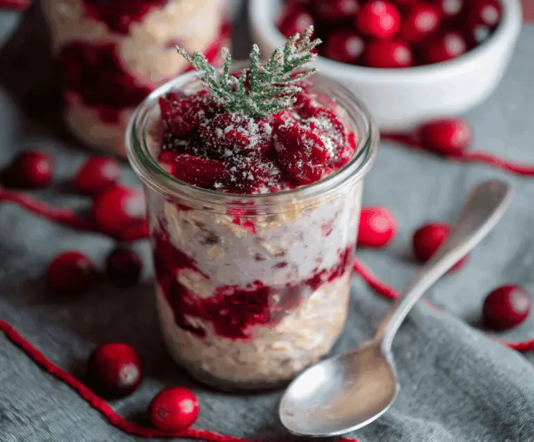 5 Minute Cranberry Overnight Oats You’ll Crave Every Morning