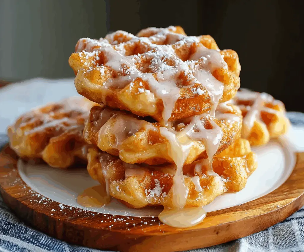 Apple Fritter Waffle Donuts