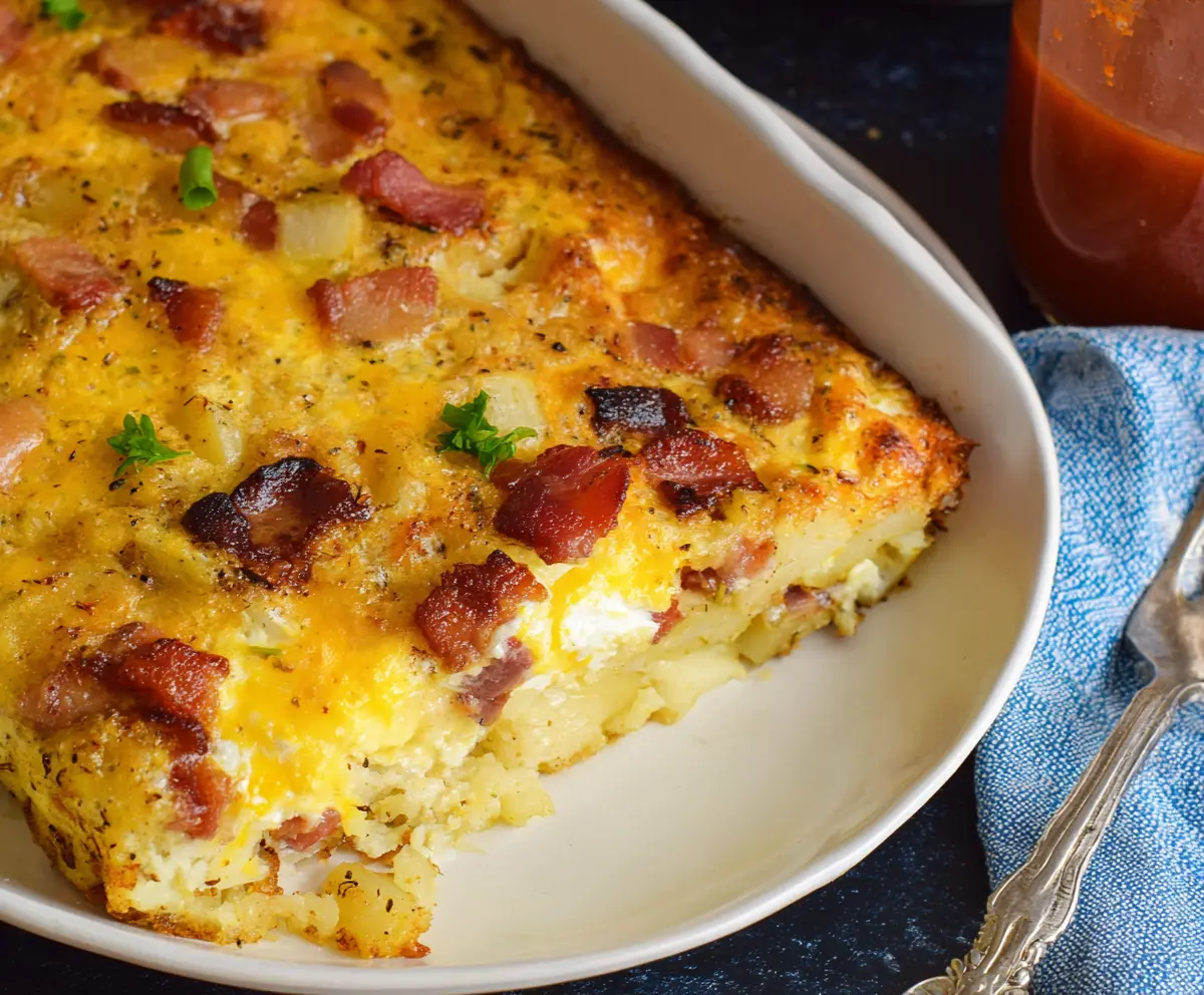 Easy Bacon Potato Egg Casserole