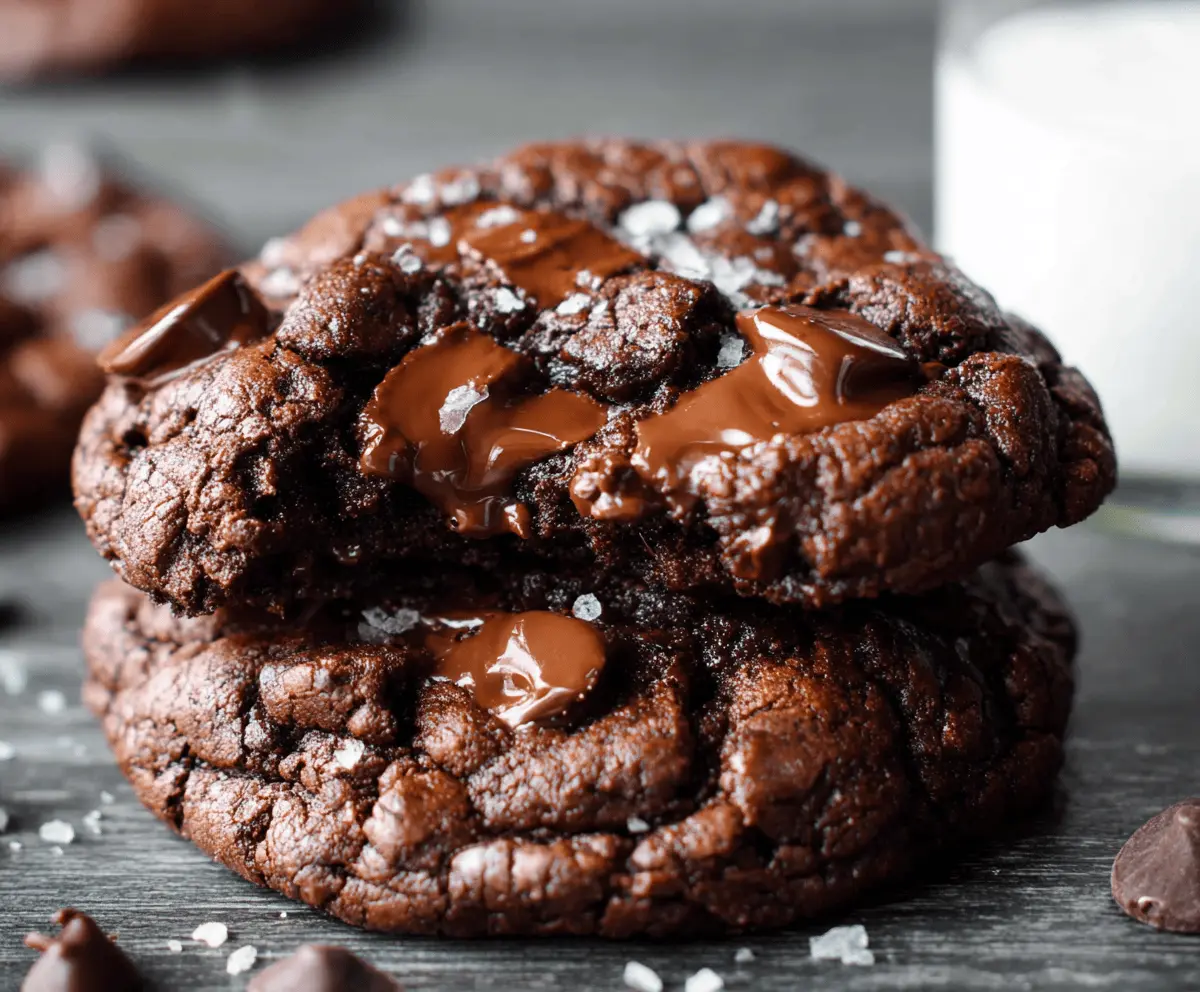 Bakery-Style Double Chocolate Chip Cookies
