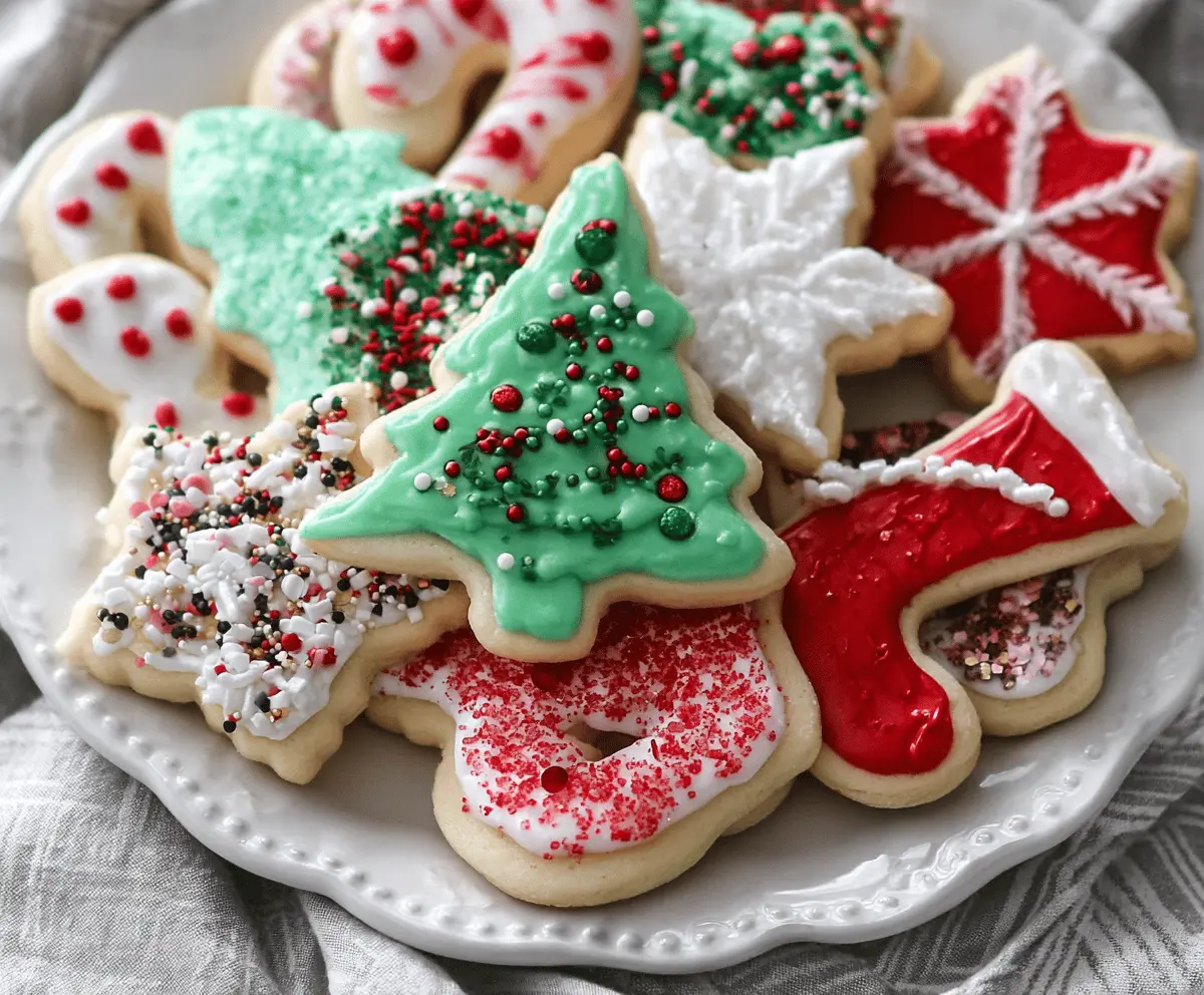 Soft Christmas Cutout Sugar Cookies