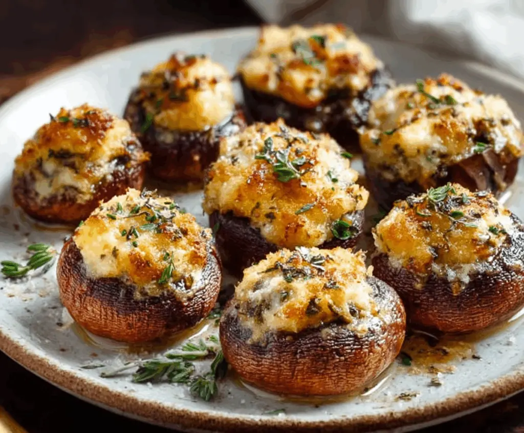 Cheesy Stuffed Mushrooms