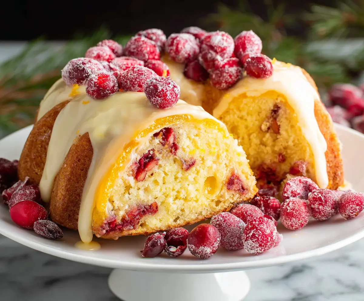 Easy Cranberry Orange Bundt Cake
