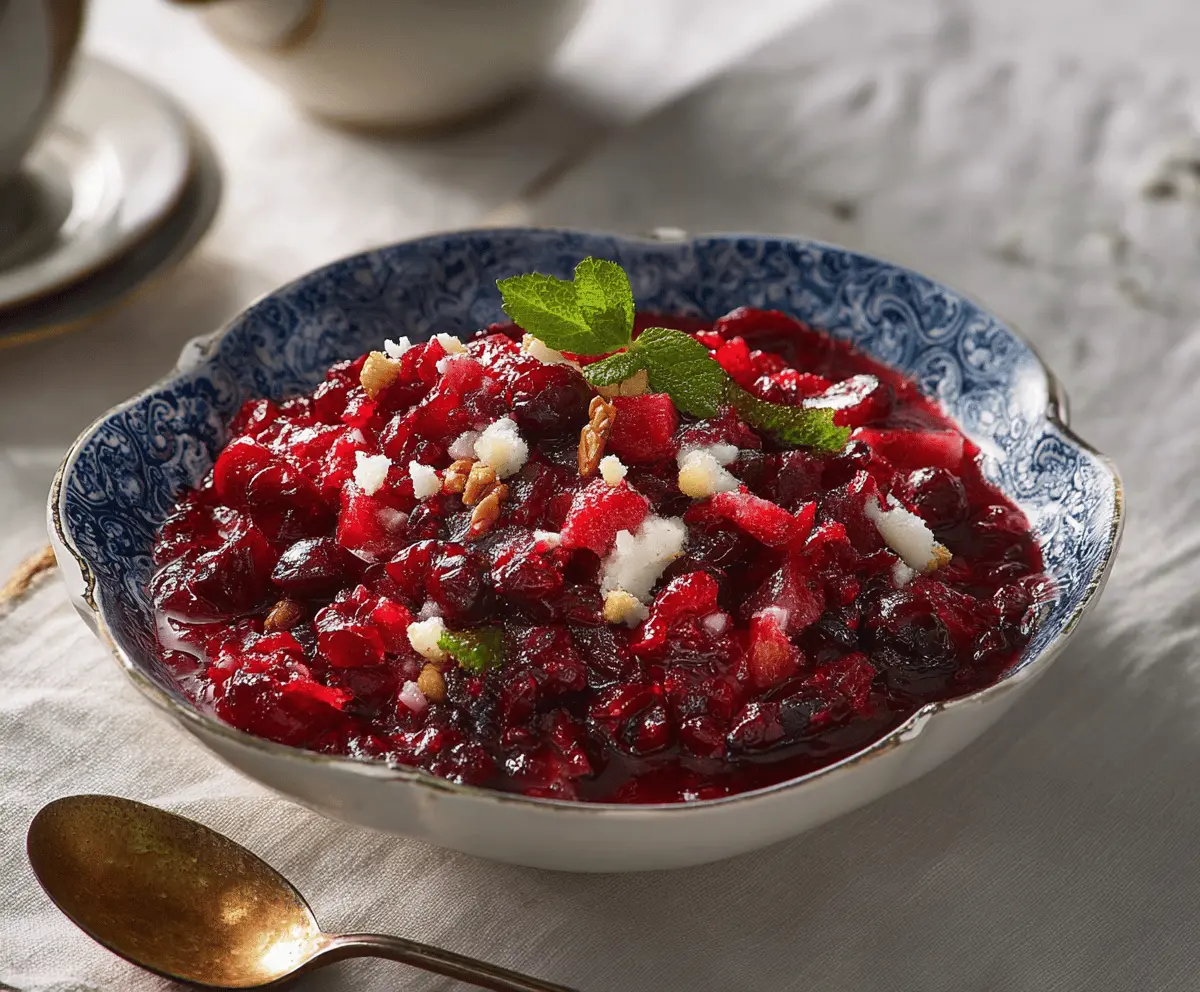Easy Fresh Cranberry Salad Recipe