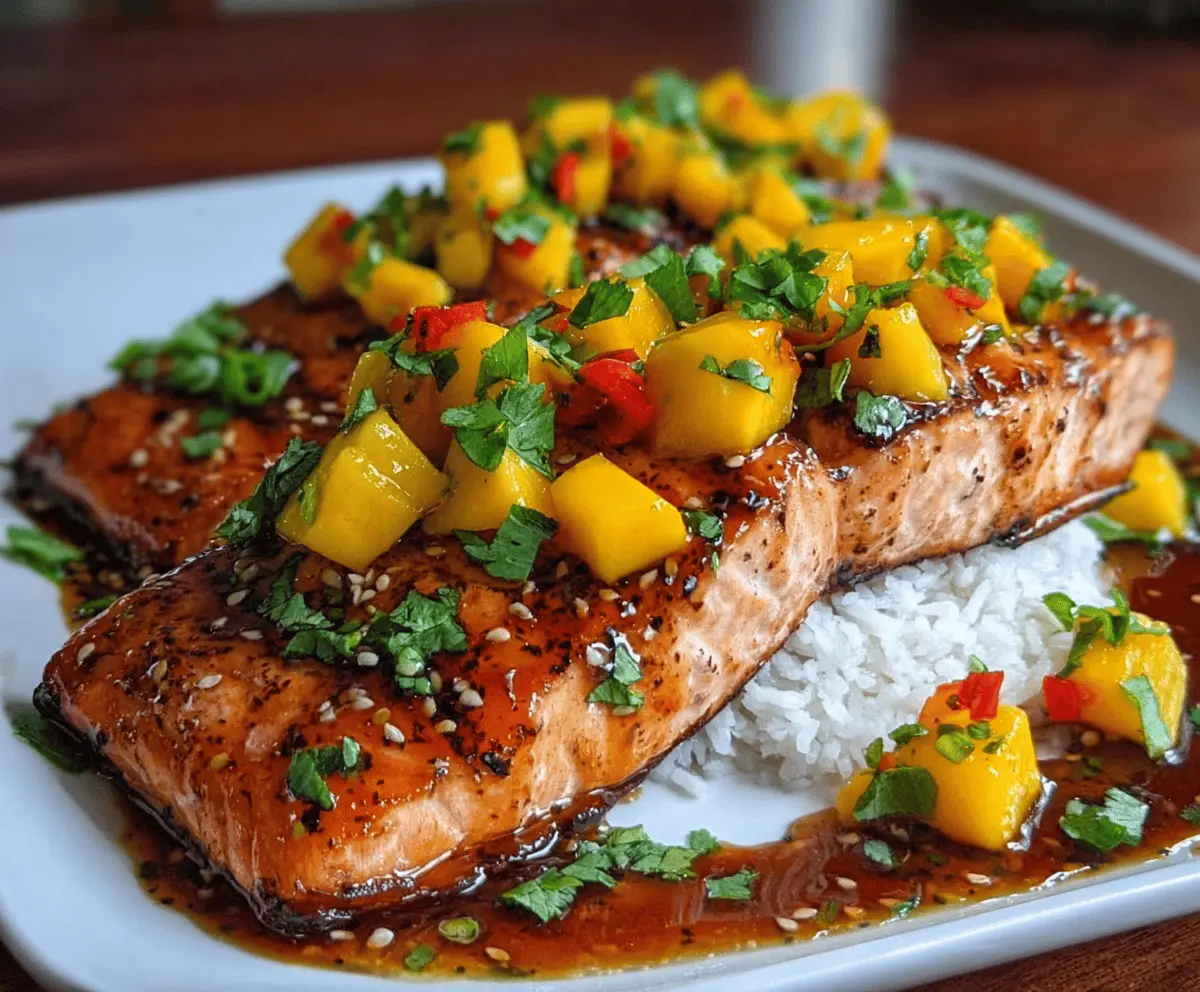 Easy Mango Teriyaki Salmon Recipe