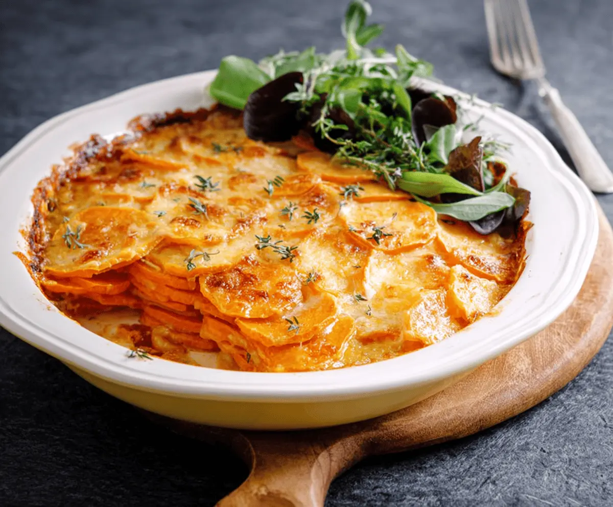 Easy Sweet Potato Gratin Recipe