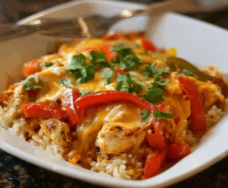 Fajita chicken casserole