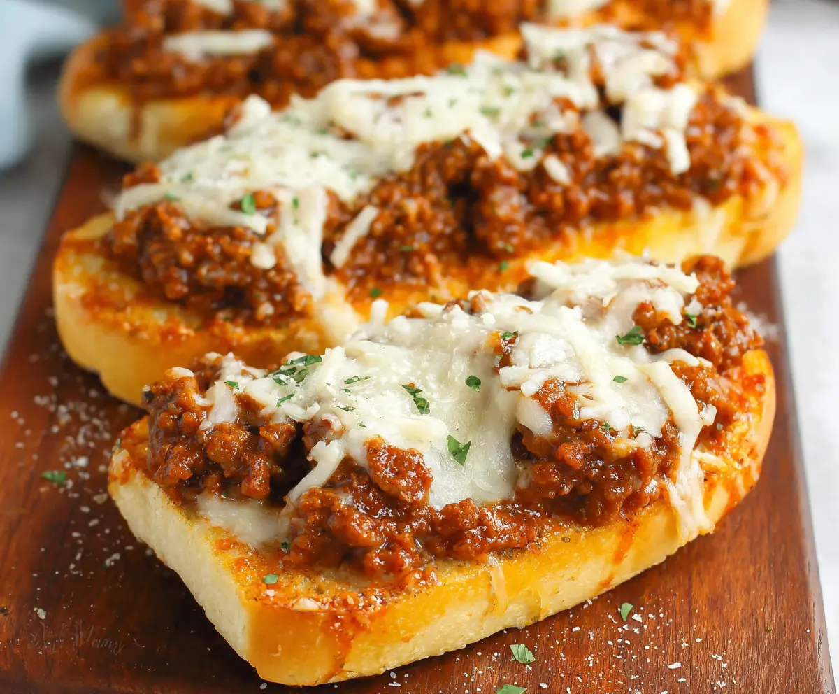 Easy Garlic Bread Sloppy Joes