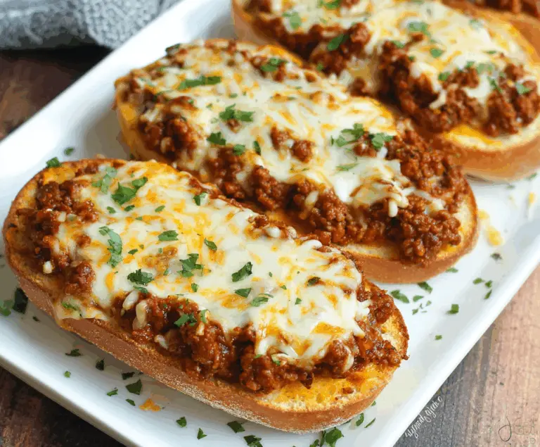 Garlic Bread Sloppy Joes