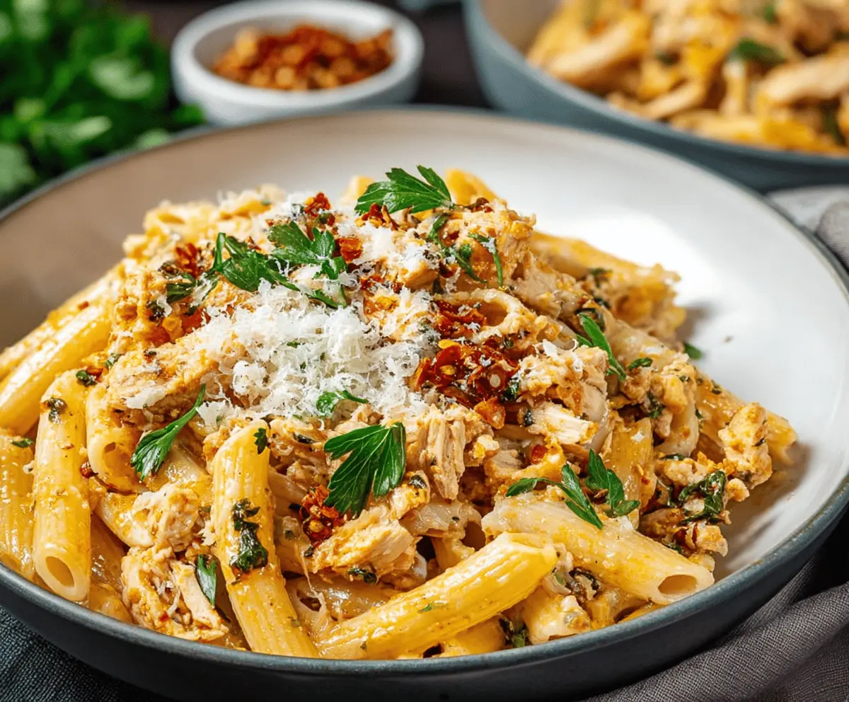 Easy Leftover Thanksgiving Turkey Pasta