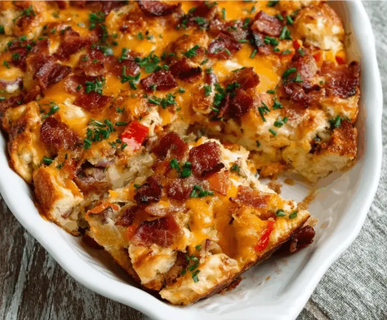 Loaded Overnight Breakfast Casserole