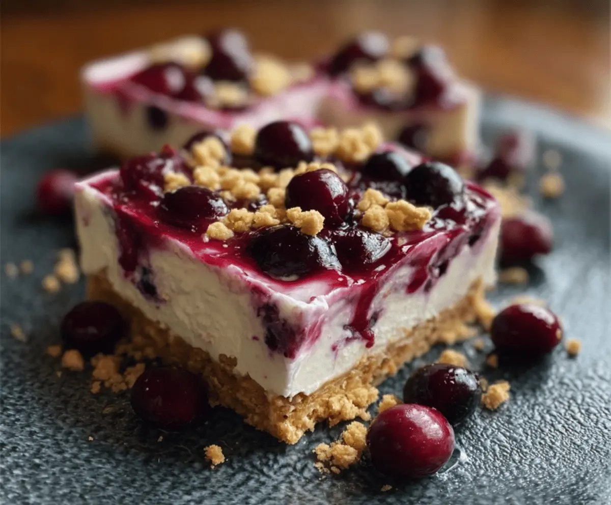 Easy No-Bake Cranberry Yum Yum