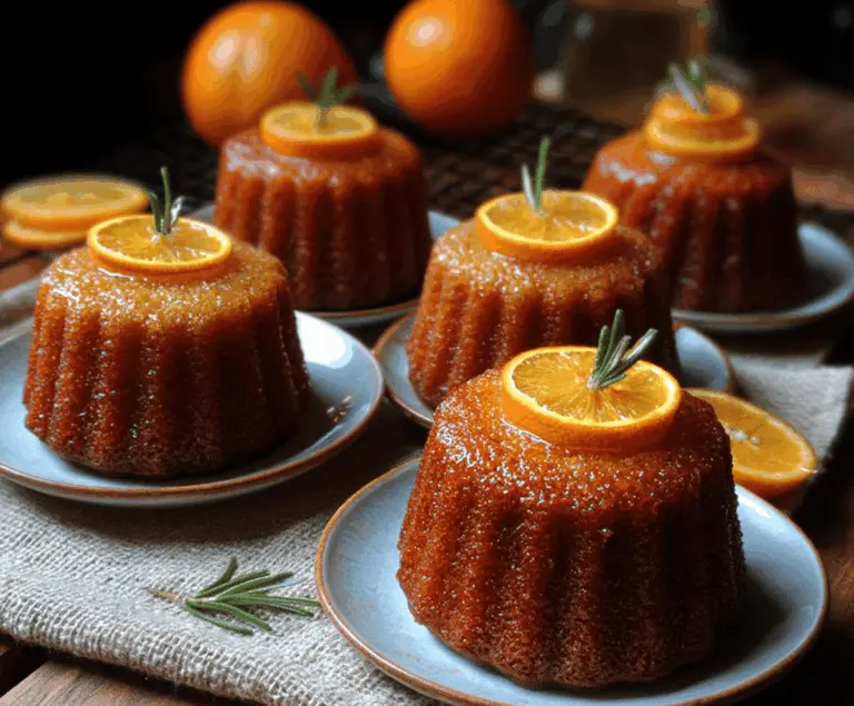 Orange Ginger Honey Cakes