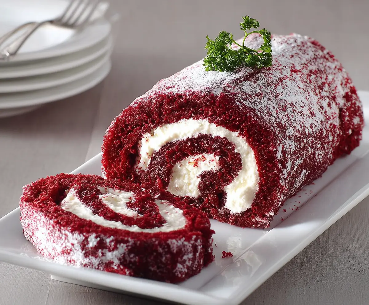 Easy Red Velvet Cake Roll Recipe