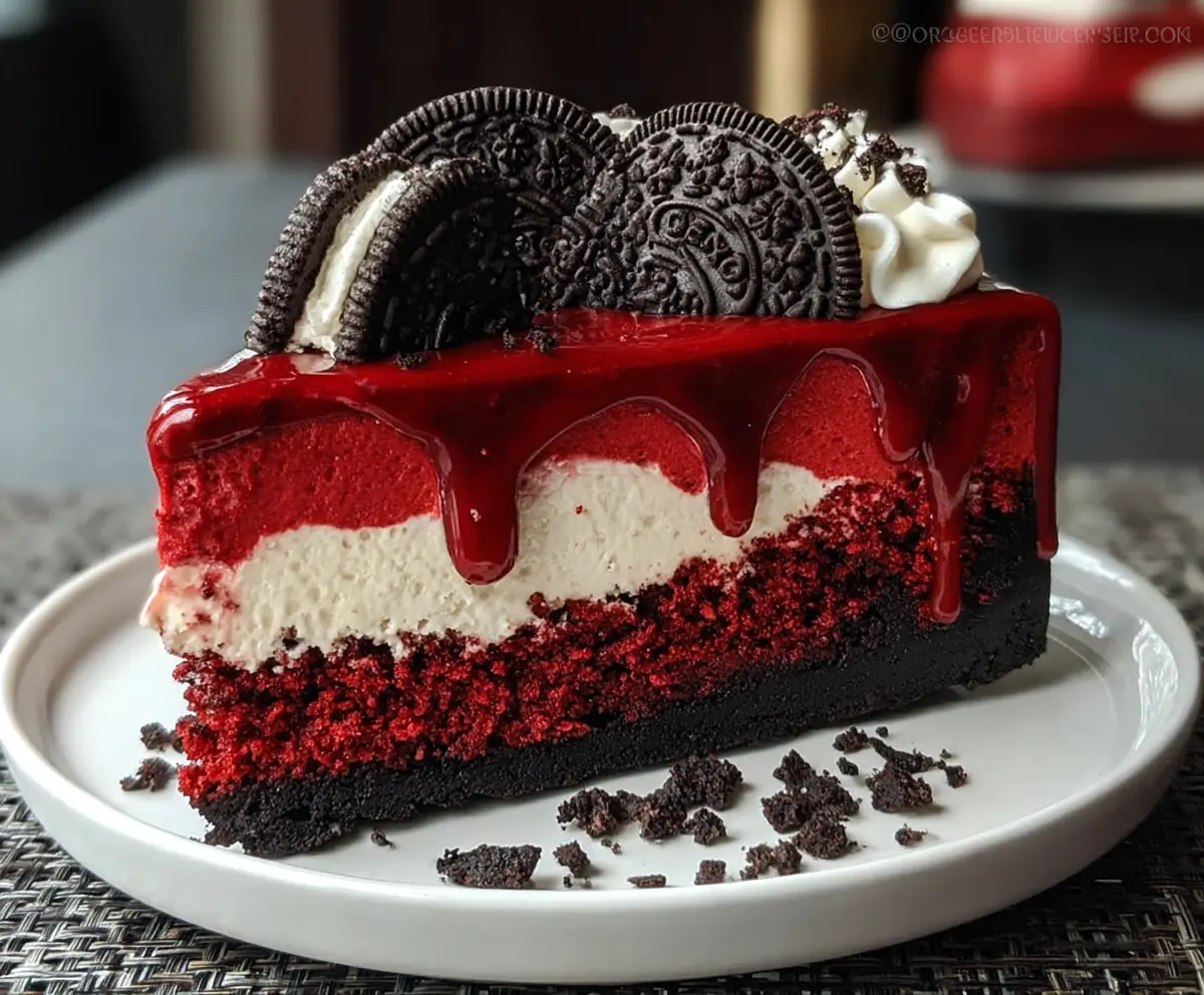 Red Velvet Oreo Cheesecake Recipe