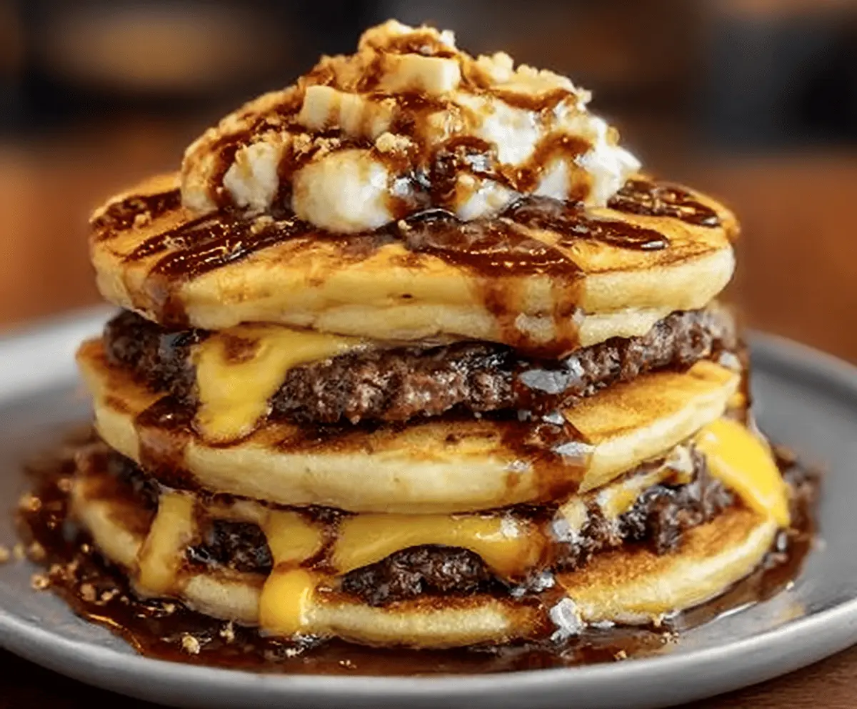 Easy Smash Burger Pancakes Recipe