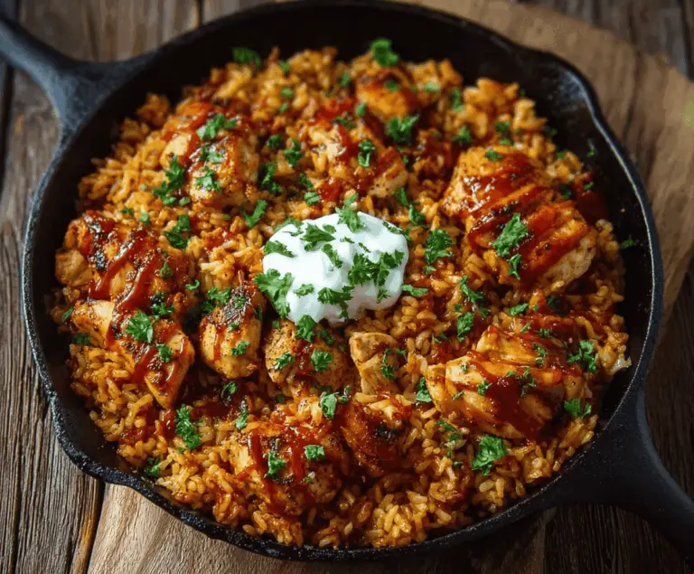 Smoky Chipotle BBQ Chicken and Rice Skillet