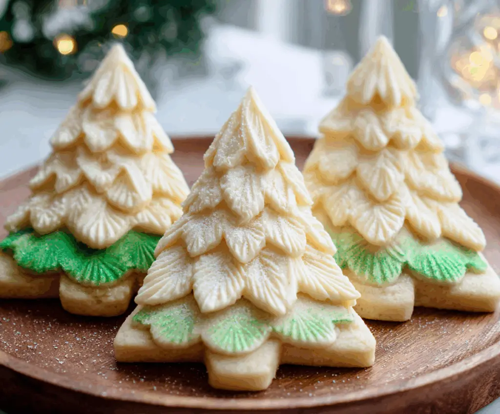 Soft Shortbread Christmas Trees