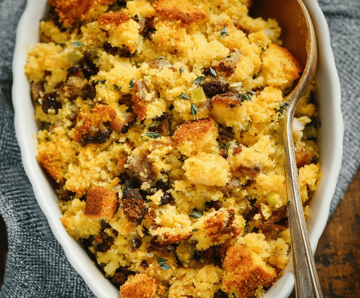 Classic Southern Cornbread Dressing
