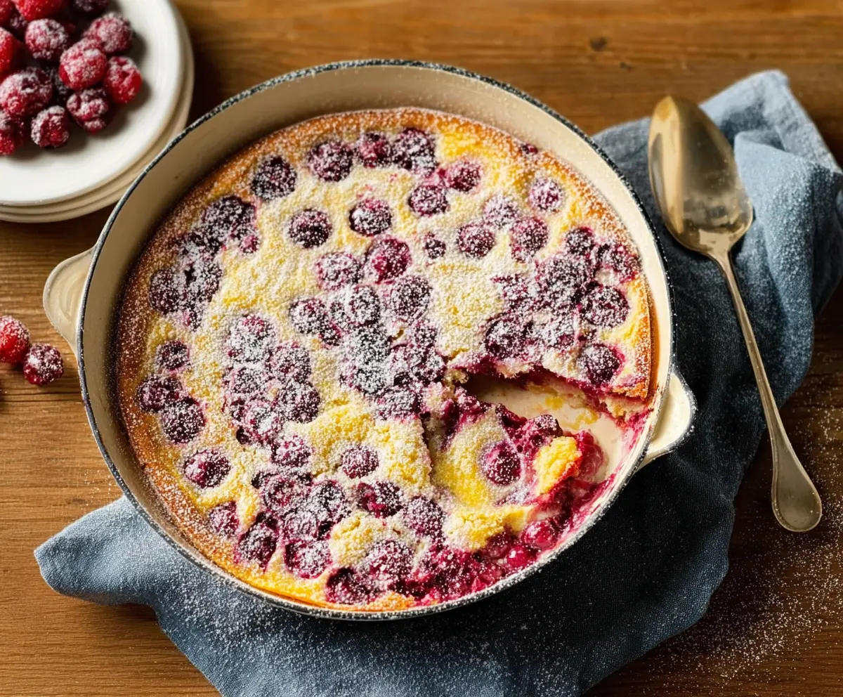 Easy Blueberry Ginger Clafoutis
