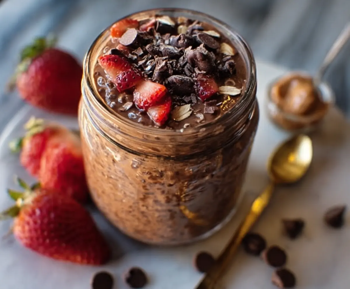Brownie Batter Overnight Oats