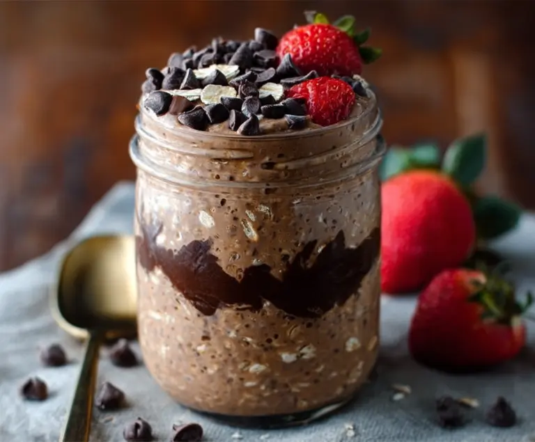 Brownie Batter Overnight Oats