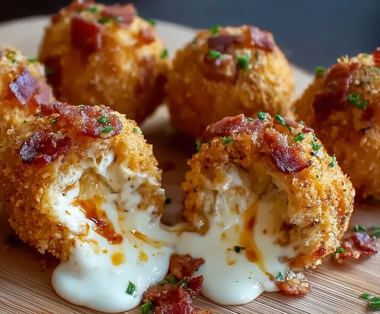 Buffalo Chicken Bacon Mozzarella Bombs