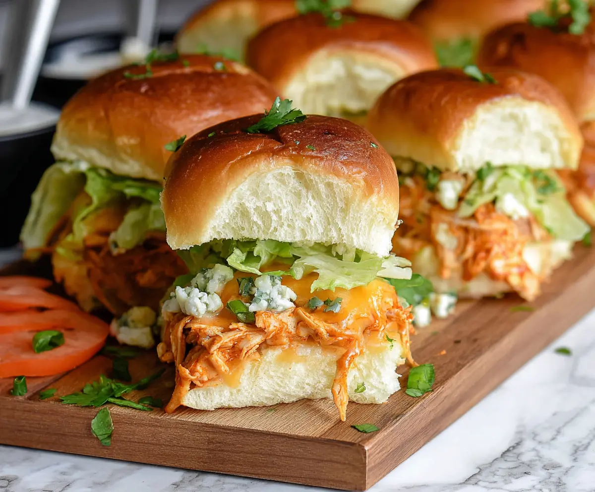 Easy Buffalo Chicken Sliders Recipe