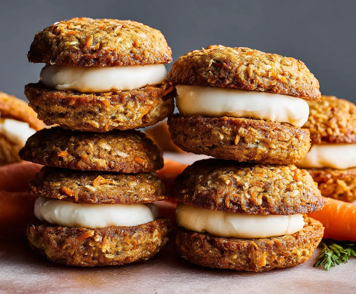 Easy Carrot Cake Sandwich Cookies