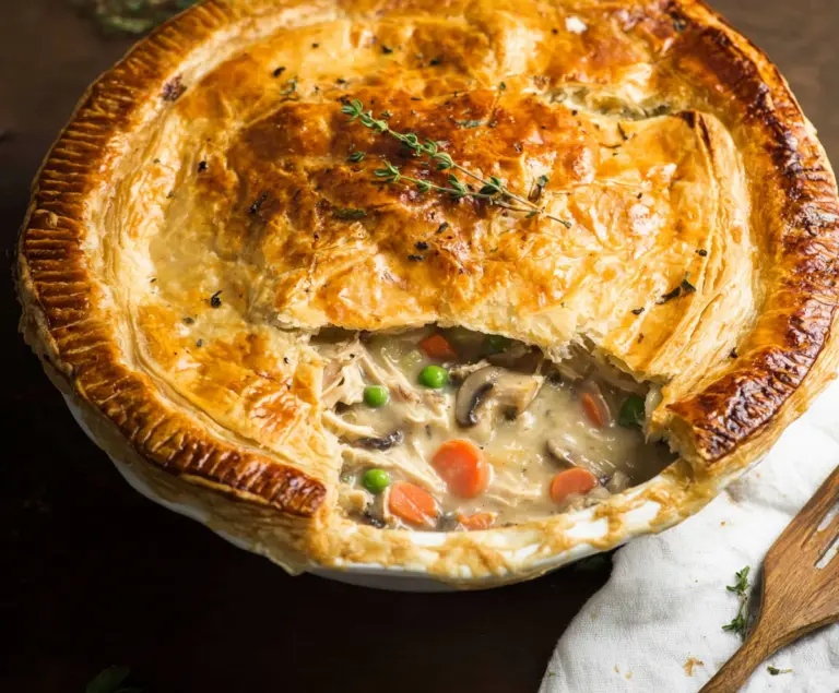 Chicken Pot Pie with Flaky Crust